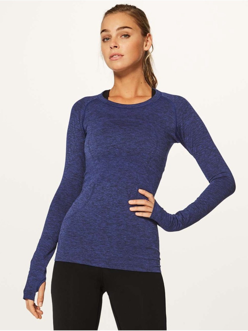 Lululemon Swiftly Tech Long Sleeve Crew Blue Small